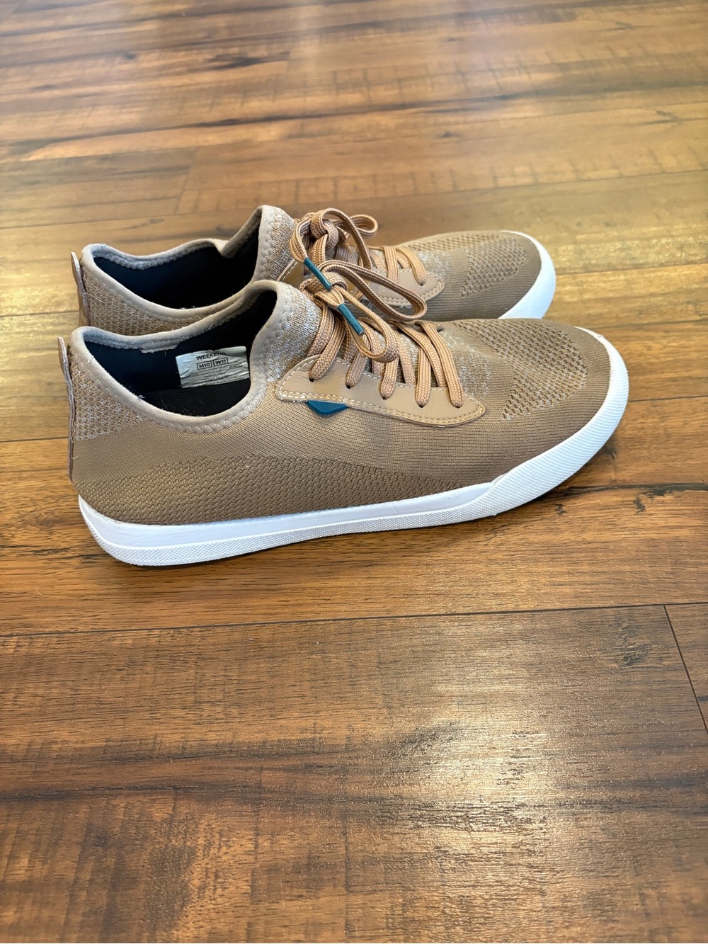Vessi Weekend Sneaker Waterproof Shoes Oak Brown White Mens Size 10 Women’s 11